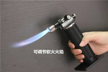 HONEST Double Flame Welding Gun Gas Torch Lighter Safety Lock Switch Jet Fire Open Fire Switching BBQ Kitchen Cigar Lighters