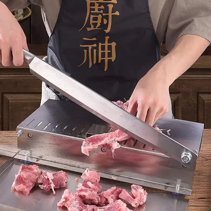 Home Kitchen Manual Frozen Meat Slicer Bone Cutting Tool Stainless Steel Minced Lamb Bone Meat Cutter Chicken Duck Fish Cutting