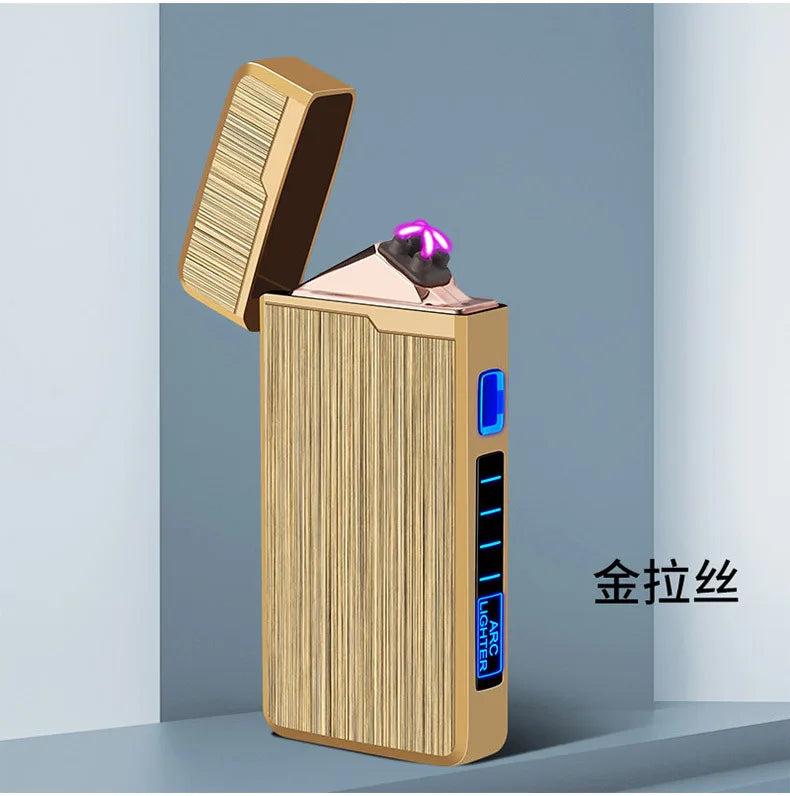 Plasma Dual ARC Touch Sensitive Lighter USB Rechargeable Windproof Flameless Lighter Gift for Men