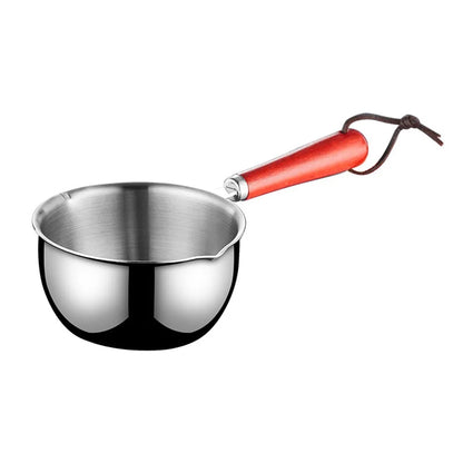 1pc 150/300/500ML Stainless Steel Mini Frying Pan Hot Oil Pan Hot Sauce Small Pot Cooking Butter Melting Pot Kitchen Supplies