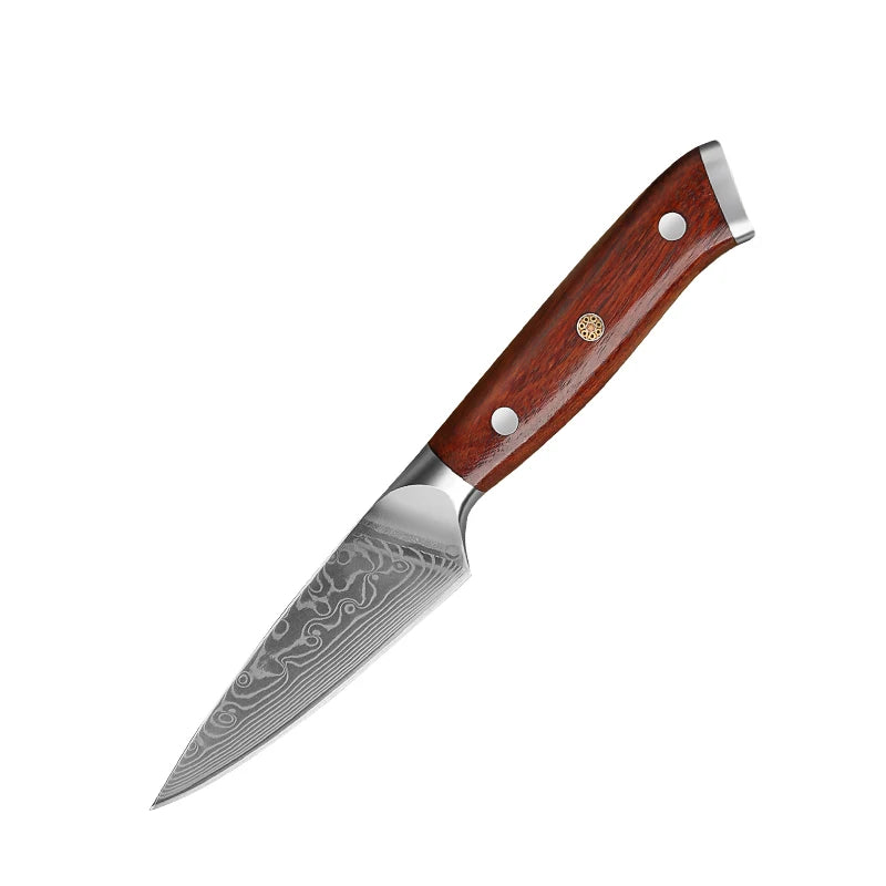 1/2/4 PCS Knives Sets Rosewood Handle 67 Layers Damascus Steel Super Sharp Meat Vegetable  Meat Knives cooking Tools