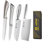 WXCOO All Steel Kitchen Knife Set Bread Cutting Professional 7inch Santoku Meat Cleaver Boning Knife Kitchen Accessories