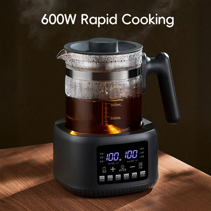 Full-Automatic Steam Tea Maker Modern Electric Wellness Teapot Intelligent Temperature Control Household Desktop Tea Brewer Set