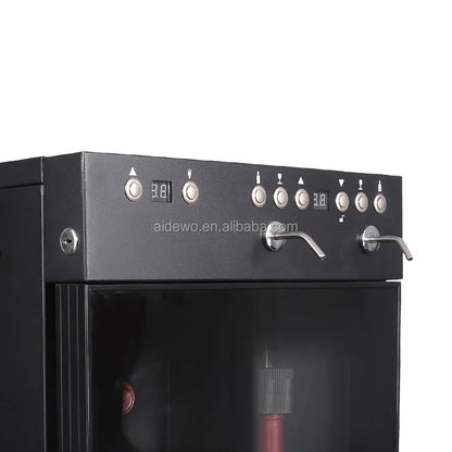 Electric Gas Dual Zone Wine Refrigerator Stainless Steel Built-In Cabinet Constant Temperature Eco-Friendly for Household Use