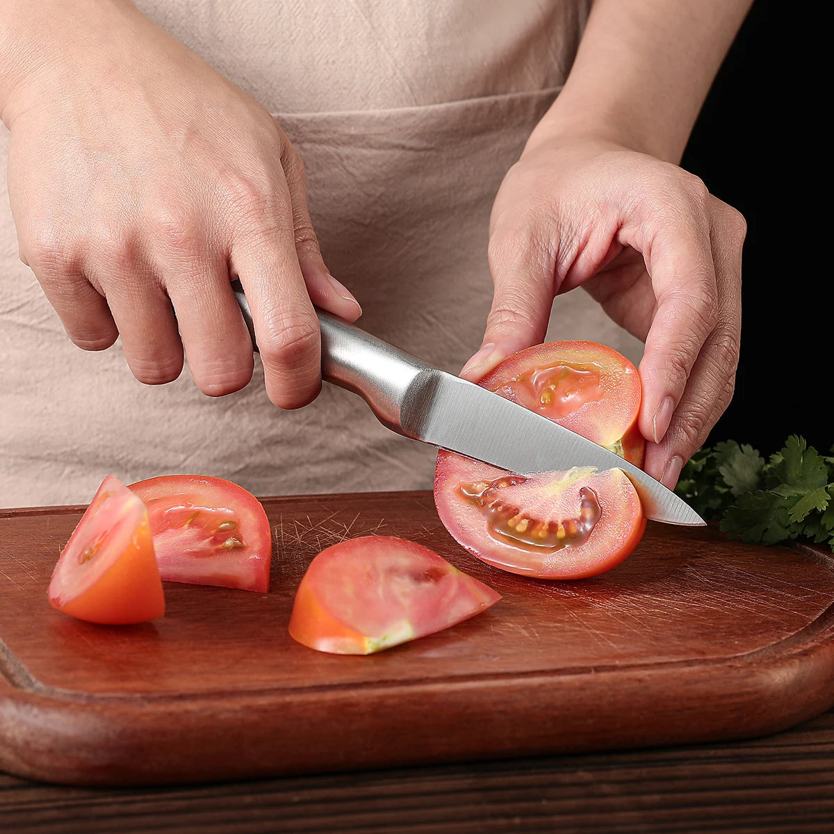 5 piece knife set, Seiko hollow handle stainless steel kitchen Chef's knife, home ladies' chopping/carving/slicing/paring knife