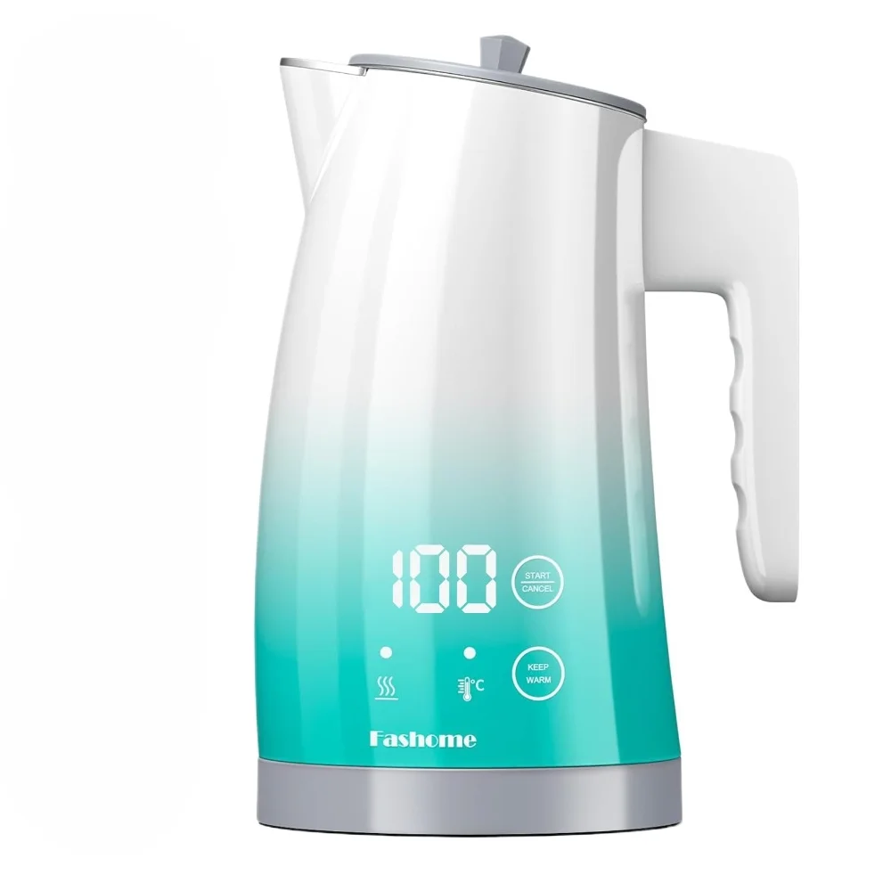 Fashome Electric Water Kettle with 5-Temperature Control 1.25L Auto Shut-Off Stainless Steel Coffee Tea Pot kitchen gadgets
