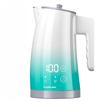 Fashome Electric Water Kettle with 5-Temperature Control 1.25L Auto Shut-Off Stainless Steel Coffee Tea Pot kitchen gadgets