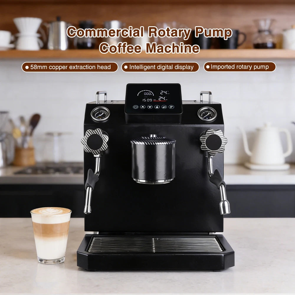 Italian 9 Bar Espresso Coffee Maker Electric Cappucmachine With Milk for Hotels