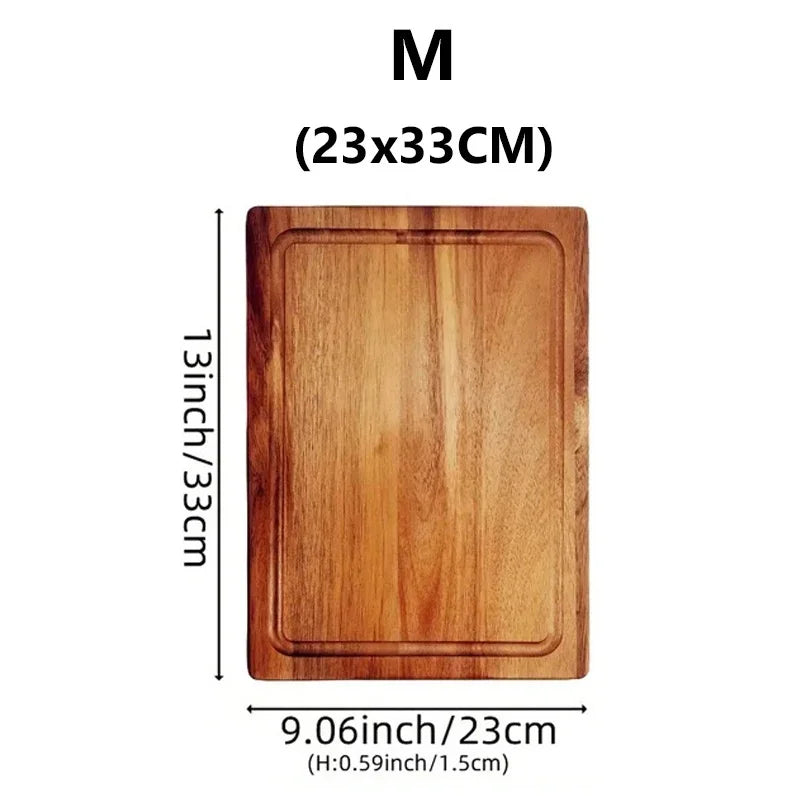 WXCOO Wooden Cutting Boards Meat Cutting Board Cheese Fruit Cutting Board Chopping Blocks Kitchen Tools Butcher Block