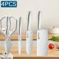 WXCOO Professional Scissor Set Stainless Steel Kitchen Knives BBQ Meat Cutting Japanese Santoku Knife Kitchen Supplies