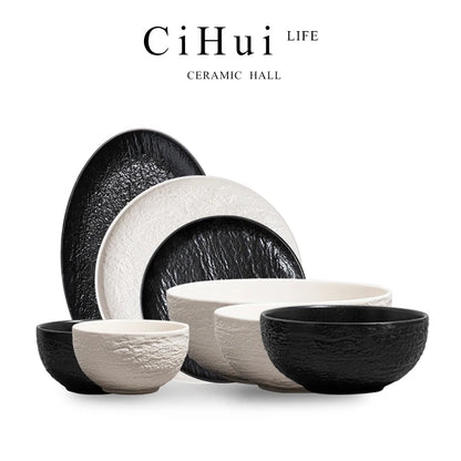 CiHui LIFE Premium Dishes New Tableware Set Household Ceramic Bowl Set Light Luxury 2023