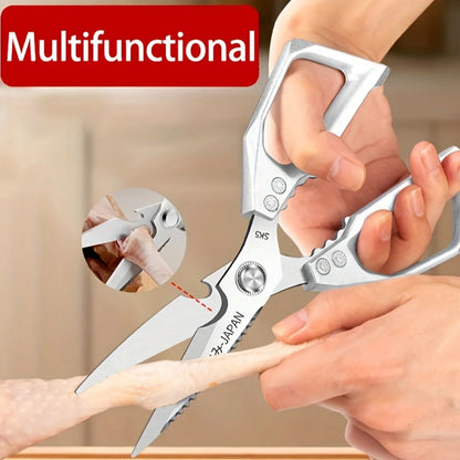 Kitchen Scissors Stainless Steel strong chicken bone scissors Multifunctional fish killing dedicated household food scissors SK5