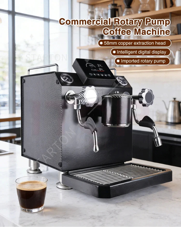 Italian 9 Bar Espresso Coffee Maker Electric Cappucmachine With Milk for Hotels