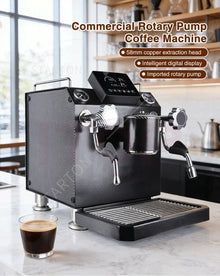 Italian 9 Bar Espresso Coffee Maker Electric Cappucmachine With Milk for Hotels
