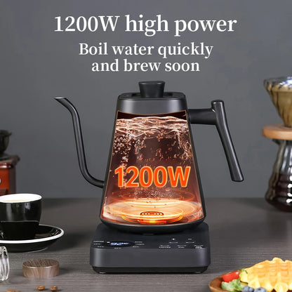900ML Electric Gooseneck Kettle Constant Temperature Rapid Heating Hand Brew Coffee Pot Gooseneck Kettle Tea Kettle 110V/220V