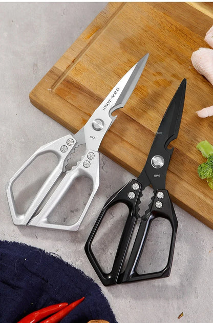 Heavy-Duty Kitchen & Craft Scissors - Cuts Poultry Bones, Fabric & More | Multi-Purpose Stainless Steel Shears