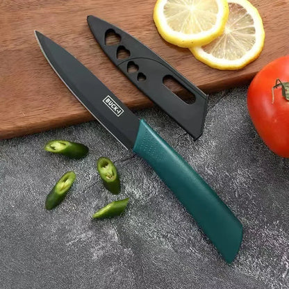 Fruit knife, kitchen knife, household small knife, sharp stainless steel chef's knife for cutting vegetables, meat, and slicing.