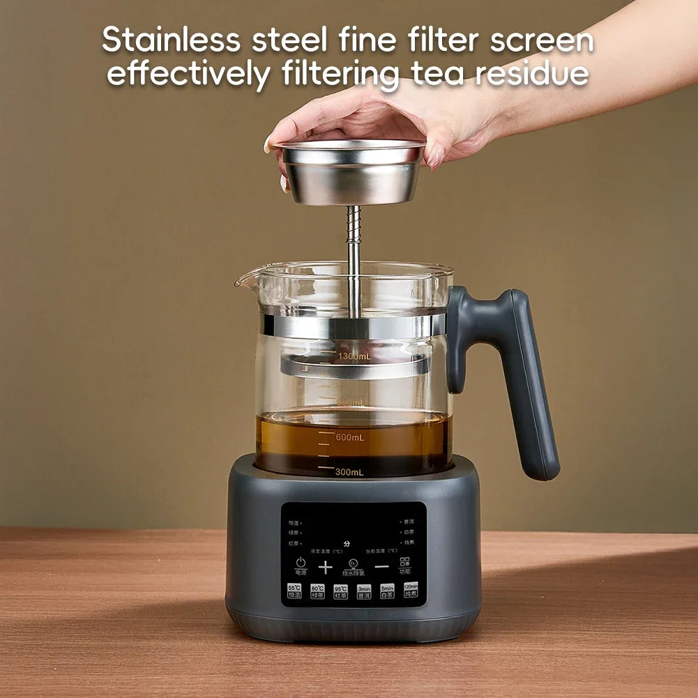 Full-Automatic Steam Tea Maker Modern Electric Wellness Teapot Intelligent Temperature Control Household Desktop Tea Brewer Set