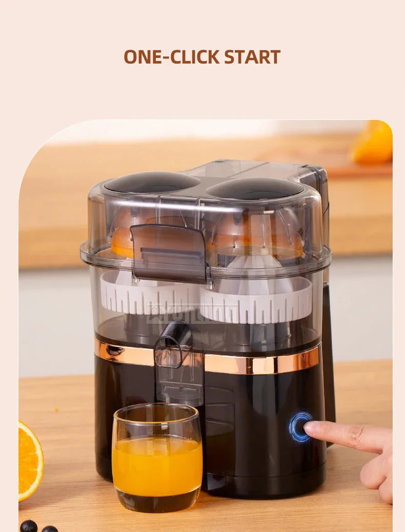 Double-head Electric Juicer Food Blender Automatic Slag Juice Separation Household Juice Squeezer Mixer