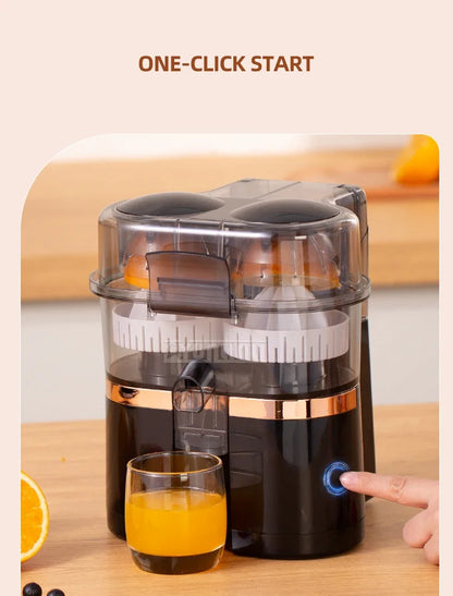 Double-head Electric Juicer Food Blender Automatic Slag Juice Separation Household Juice Squeezer Mixer