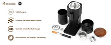 Portable USB Rechargeable Electric Coffee Grinder Adjustable Coffee Bean Grinder for Travel Home Office