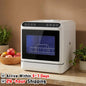 Countertop Dishwasher No Hookup Needed Automatic Dishwasher 360° Dual Spray High-Temp& Air-Dry Function for Apartments