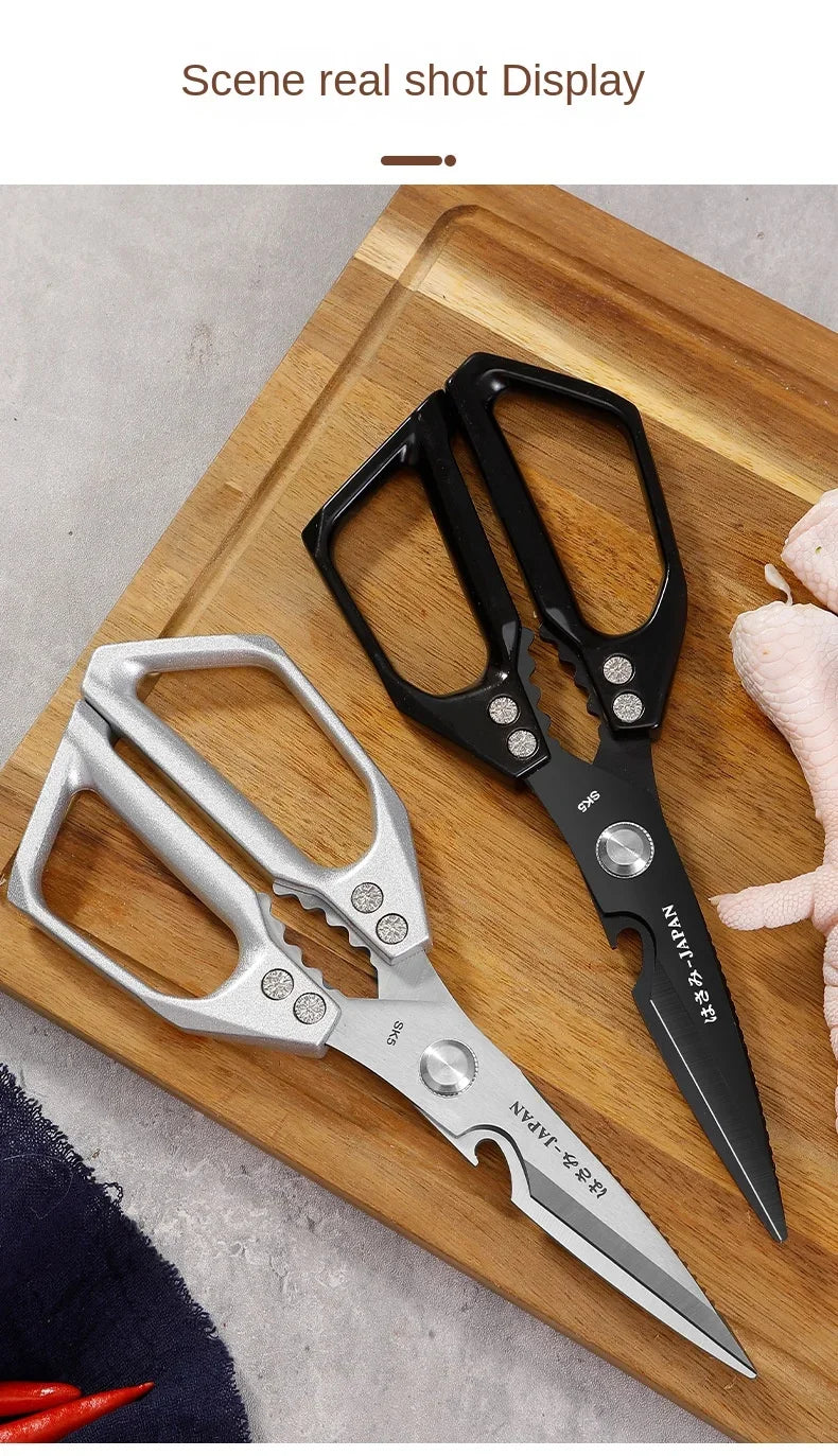 Heavy-Duty Kitchen & Craft Scissors - Cuts Poultry Bones, Fabric & More | Multi-Purpose Stainless Steel Shears