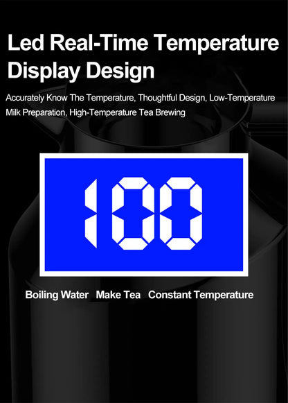 Portable Car Hot Kettle 1.5L Large Capacity 304 Stainless Steel Portable Water Heater Auto Travel 12V 24V For Coffee Tea