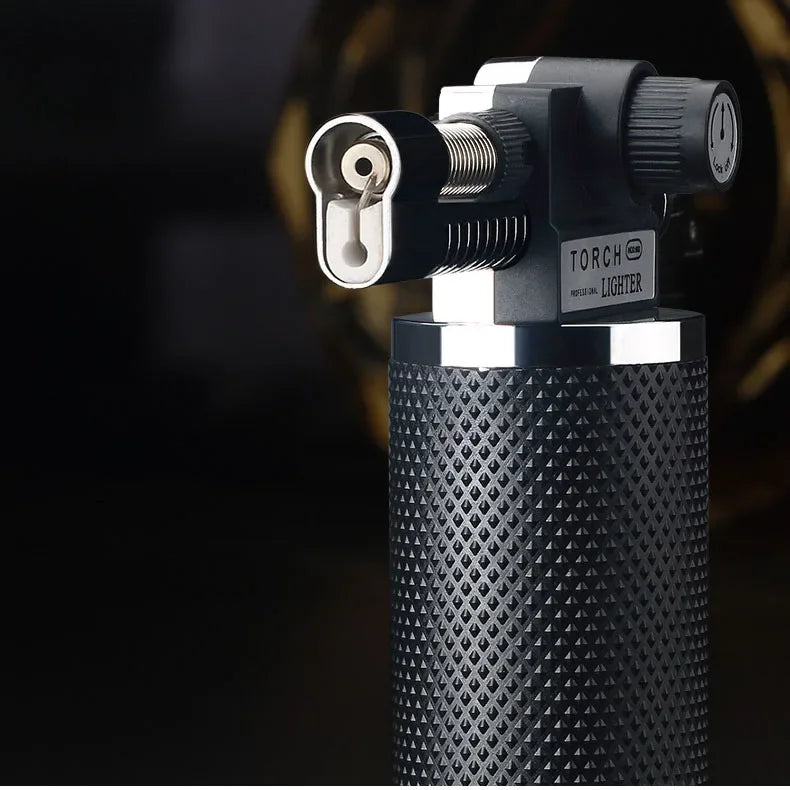 Gas Lighter Windproof BBQ Kitchen Cooking High Capacity Torch Turbine Lighter Spray Gun Jewelry Metal Welding Men's Gifts  Torch