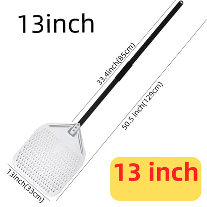 10 12 13 14 Inch Big Pizza Perforated Shovel Paddle Short/Long Handle for Oven Turning Peel Kitchen Utensils Pizza Baking Tools