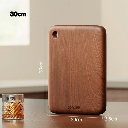 JUSTINLAU 4 Sizes Square Wood Cutting Board Ebony Household Antibacterial and Mildew Proof Fruit Meat Vegetables Chopping Board