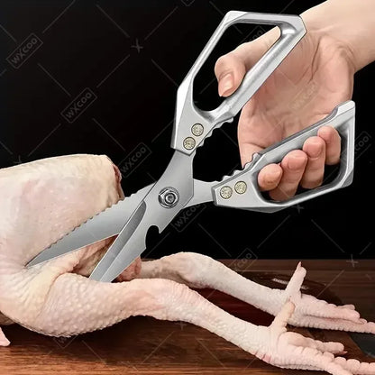 WXCOO Japanese Household Kitchen Scissors SK5 Stainless Steel Multi-Purpose Shears Specialized Heavy-Duty Chicken Bone Scissor