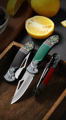 1Pcs Folding Knife Ideal for Eating Meat Cutting Fruit Roasting Sheep Made of Quality Stainless Steel Essential Kitchen Tool