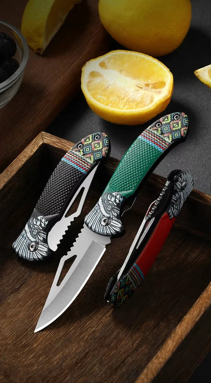 1Pcs Folding Knife Ideal for Eating Meat Cutting Fruit Roasting Sheep Made of Quality Stainless Steel Essential Kitchen Tool