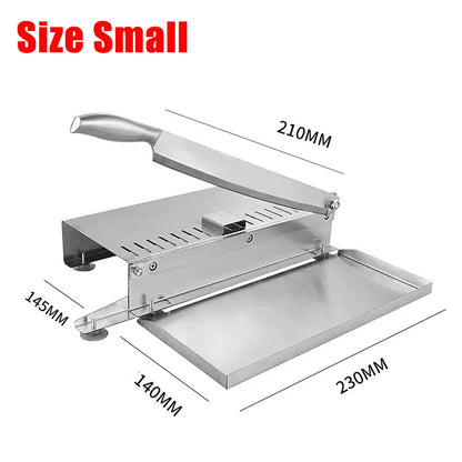 Commercial Manual Frozen Meat Slicer Bone Cutting Tool Stainless Steel Minced Lamb Bone Meat Cutter Chicken Duck Fish Cutting