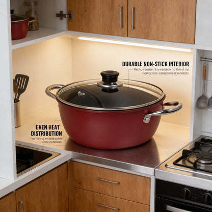 Soup pot non-stick household thickened double ear steamer stew pot dormitory cooking instant noodles cooking soup gas stove indu