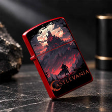 Retro Castlevania Themed Lighter, Dark Gothic Red Moon Castle Creative Peripheral, Portable Multi-Scene Ignition Tool, Unique Collectible Decor, Ideal Gift For Anime Fans, Exquisite Atmospheric Souvenir For Daily Use A Humoro