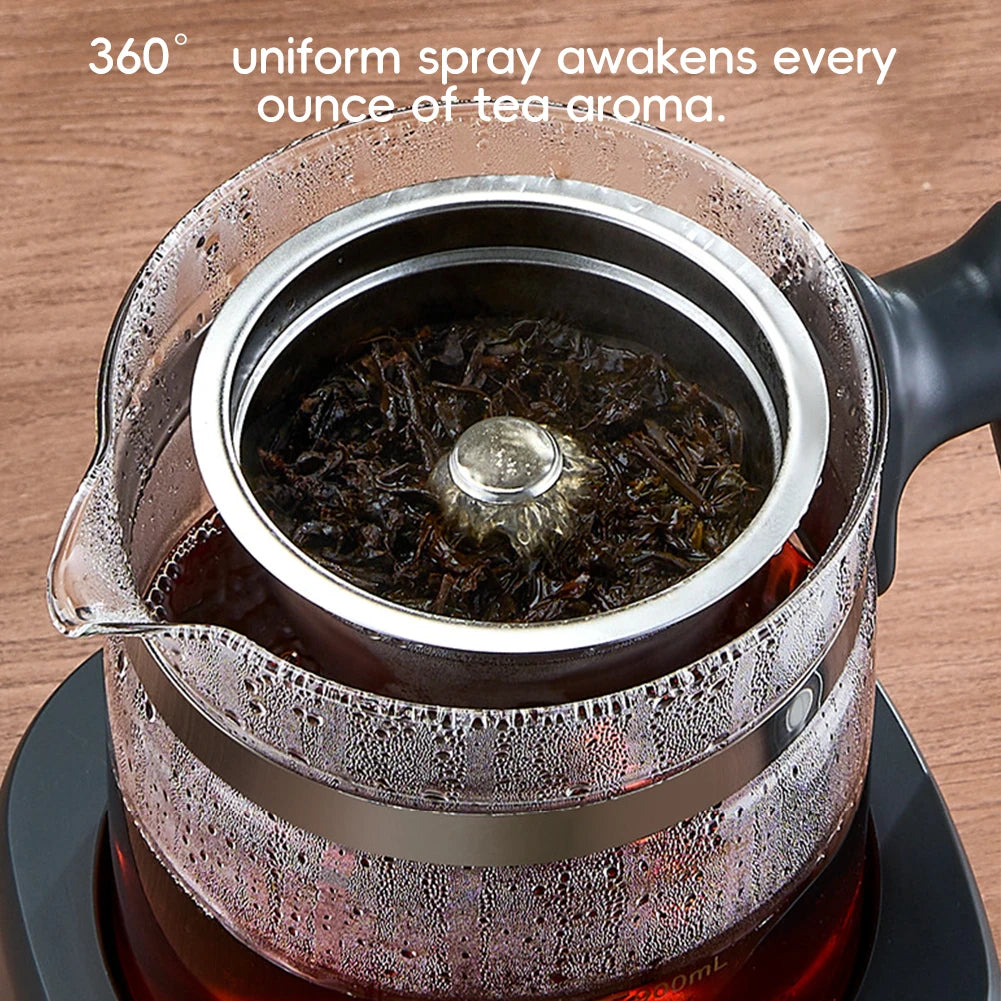 Full-Automatic Steam Tea Maker Modern Electric Wellness Teapot Intelligent Temperature Control Household Desktop Tea Brewer Set