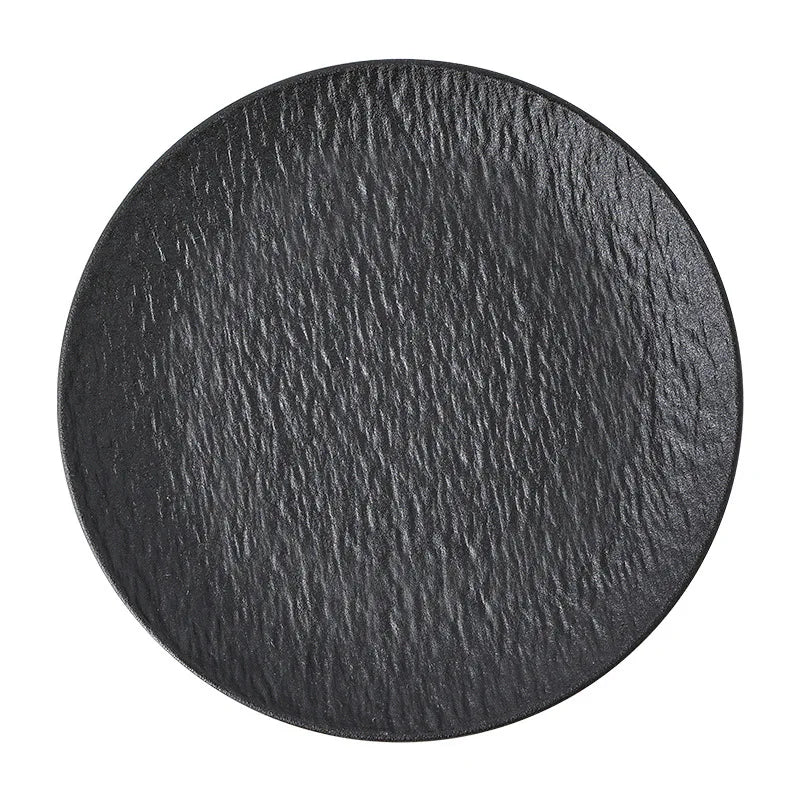 ceramic tableware, steak plates, stone pattern frosted salad plates, fruit plates, restaurant , western food