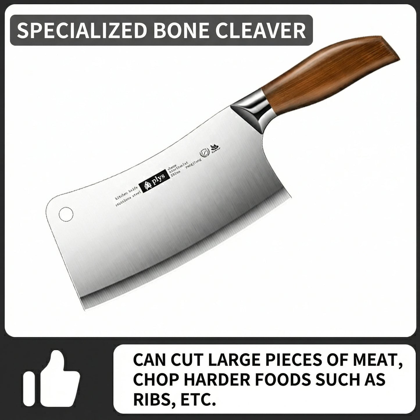 New Upgaded Complete 4-Piece Knife Set with Box - Stainless Steel Cleaver, Chef, Slicing & Paring Knives for All Kitchen Needs