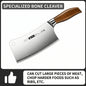 New Upgaded Complete 4-Piece Knife Set with Box - Stainless Steel Cleaver, Chef, Slicing & Paring Knives for All Kitchen Needs