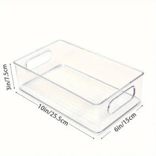 Transparent Refrigerator Organizers Durable Easy-to-Clean Multifunctional Food Storage Box for Fruits Vegetables Meats, Etc