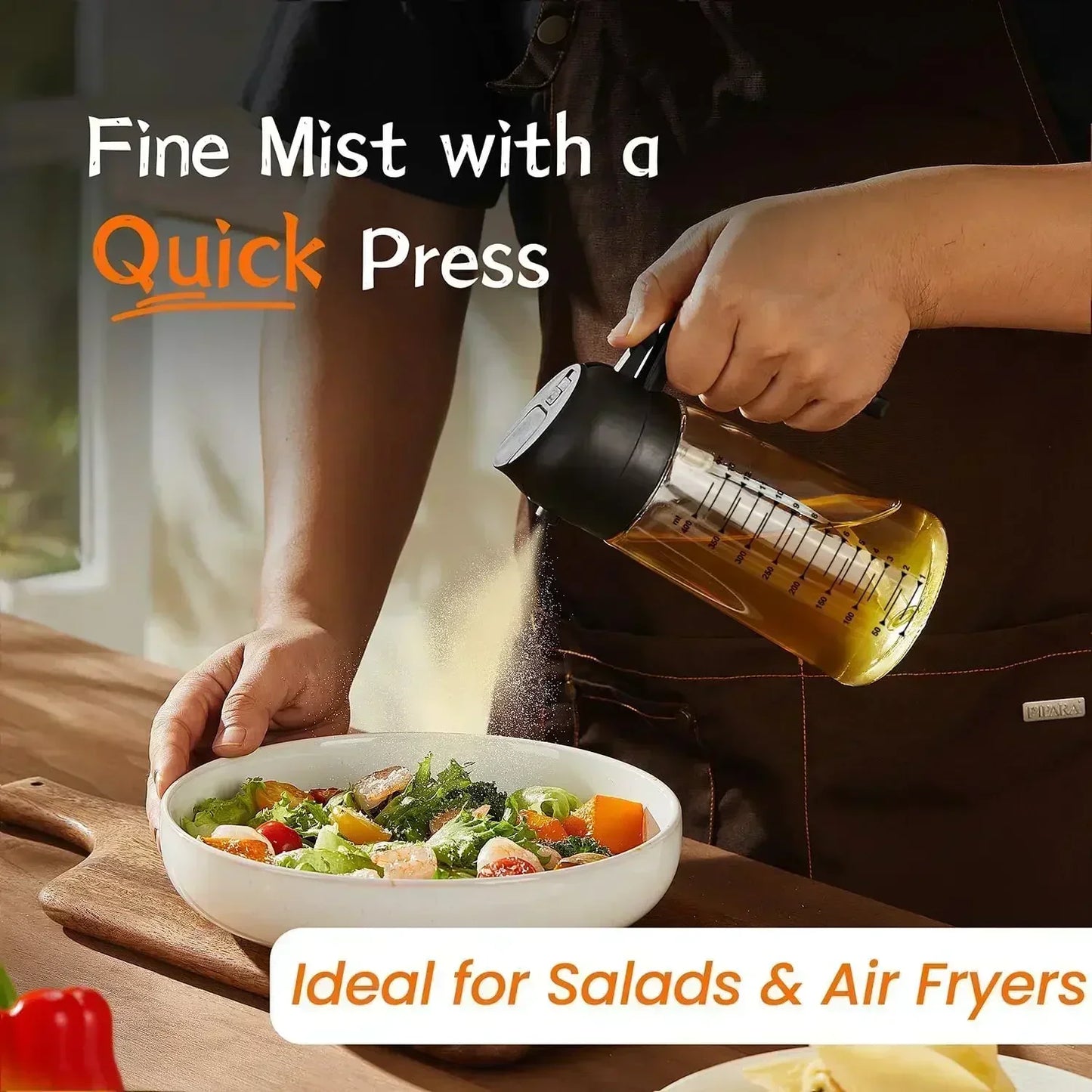 16 oz / 470 ml Oil Spray Bottle BBQ Cooking Olive Oil Sprayer Plastic Baking Oil Spray Empty Bottle Vinegar Bottle Or Oil brush