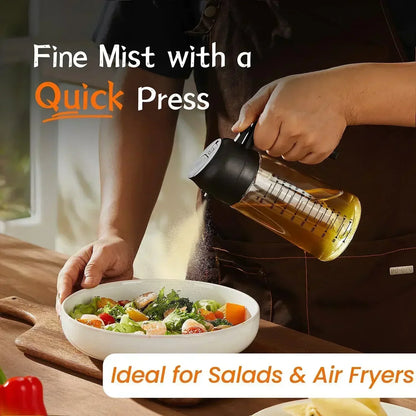 16 oz / 470 ml Oil Spray Bottle BBQ Cooking Olive Oil Sprayer Plastic Baking Oil Spray Empty Bottle Vinegar Bottle Or Oil brush