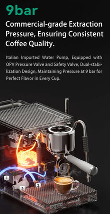 STLF High-quality hot-selling semi-automatic espresso machines, Italian pump coffee machines, home and commercial espresso