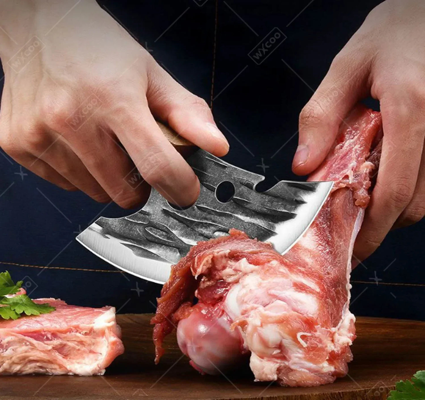 WXCOO Forged Butcher Bone Cutter Kitchen Knife Stainless Steel with Sheath 1~8pcs Chef Fruit Knives Scissor BBQ Cooking Boning