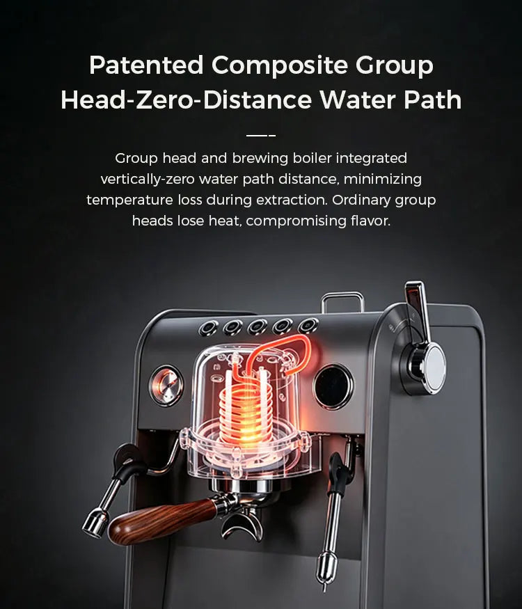 CAFOVO G3148E Commercial Espresso Machine Dual Boiler Rotary Pump TFT Pressure Profiling 9Bar PID Coffee Machine Café Barista