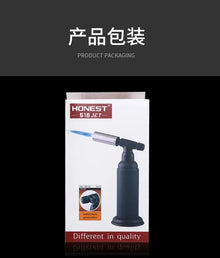 HONEST 1800° Super Large Flame High Temperature Welding Gun Butane Gas Spitfire Gun Lighter Outdoor BBQ Kitchen Cigar Lighters
