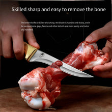 1/3 set kitchen butcher knife set, with leather sheath, stainless steel bone remover, kitchen knife for cutting meat and cooking