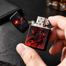 Trendy Cool Flame Samurai Themed Portable Lighter, Stylish Oni Decorative Accessory For Daily Use, Outdoor Camping, Candle And Incense Ignition, Ideal Unique Gift For Anime And Game Enthusiasts, Personalized Desktop Display C